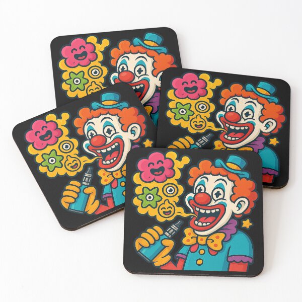 Item preview, Funny Clown Vape – Pop Surrealism Lowbrow Design designed and sold by House of Taste Vape Designs.