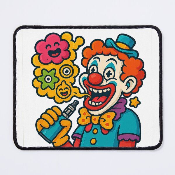 Item preview, Funny Clown Vape – Pop Surrealism Lowbrow Design designed and sold by House of Taste Vape Designs.