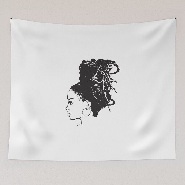 Item preview, Black Woman African American Braids Dreads Dreadlocks Beauty Salon designed and sold by DesignsByAymara.