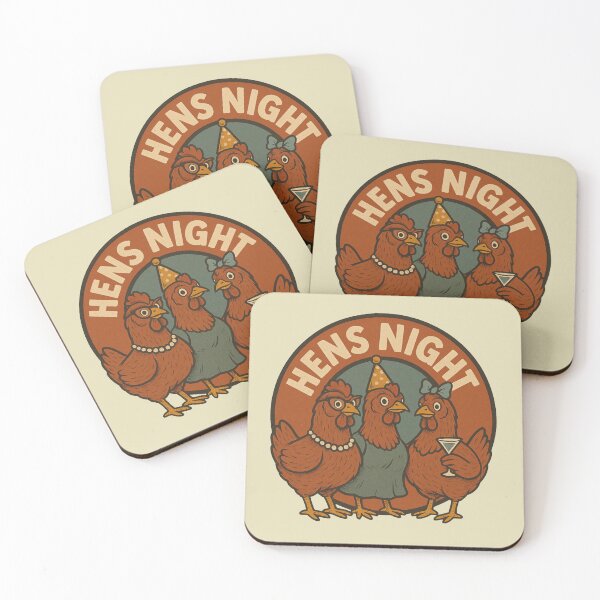 Item preview, Hens Night – Funny Retro Party Chickens designed and sold by hangmeart.
