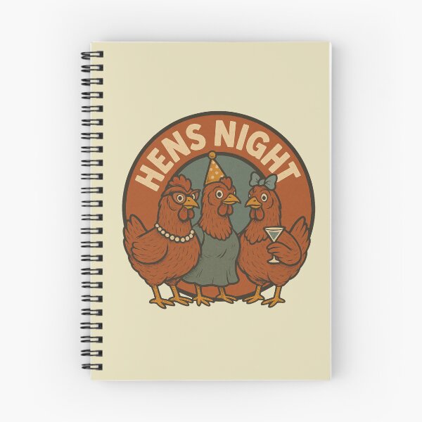 Item preview, Hens Night – Funny Retro Party Chickens designed and sold by hangmeart.