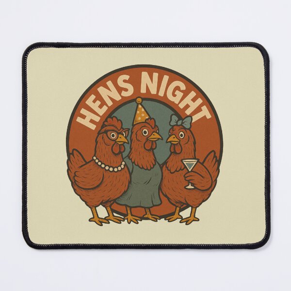 Item preview, Hens Night – Funny Retro Party Chickens designed and sold by hangmeart.