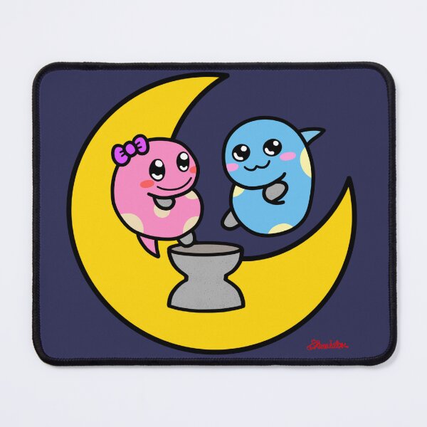 Item preview, Snake Couple Pounding Rice Cakes on the Moon designed and sold by Shuriator.