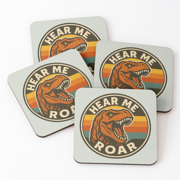 Item preview, Hear Me Roar – Retro Dinosaur designed and sold by hangmeart.