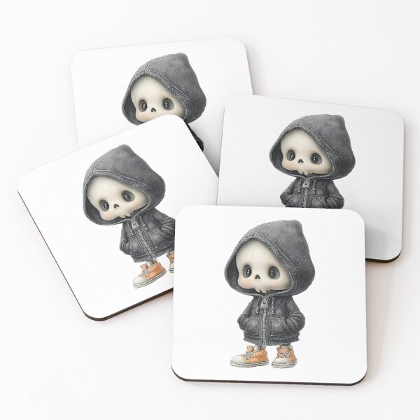 Item preview, Cute Skeleton in Hoodie – Spooky Streetwear Halloween Art designed and sold by Art of Ngu.