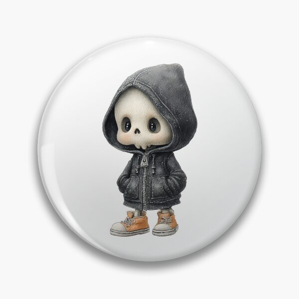 Item preview, Cute Skeleton in Hoodie – Spooky Streetwear Halloween Art designed and sold by Art of Ngu.