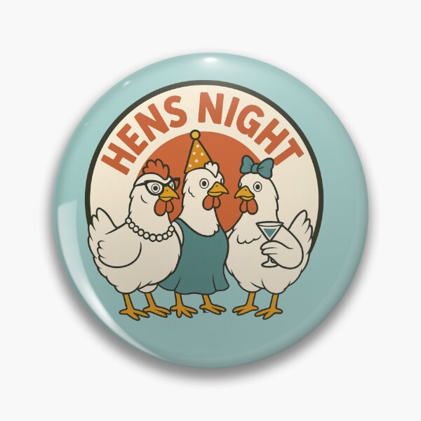 Item preview, Hens Night – Funny Retro Party Chickens designed and sold by hangmeart.