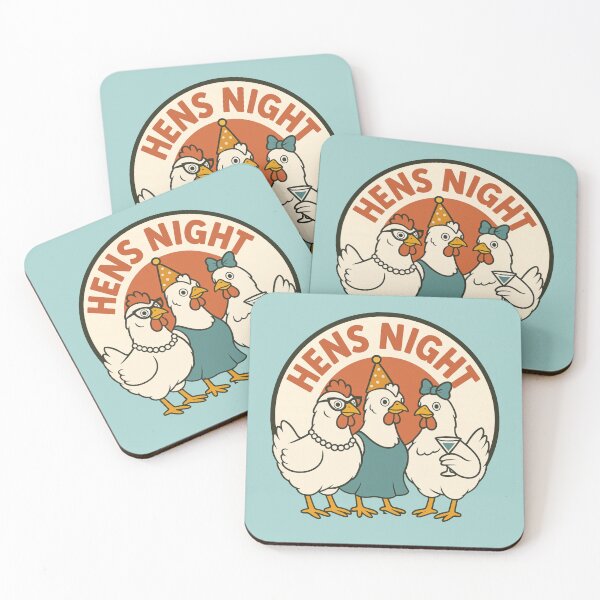 Item preview, Hens Night – Funny Retro Party Chickens designed and sold by hangmeart.