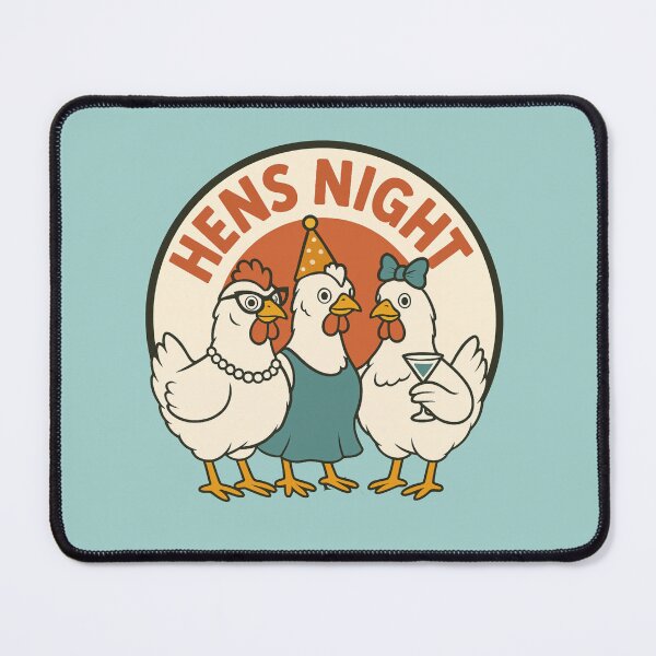 Item preview, Hens Night – Funny Retro Party Chickens designed and sold by hangmeart.