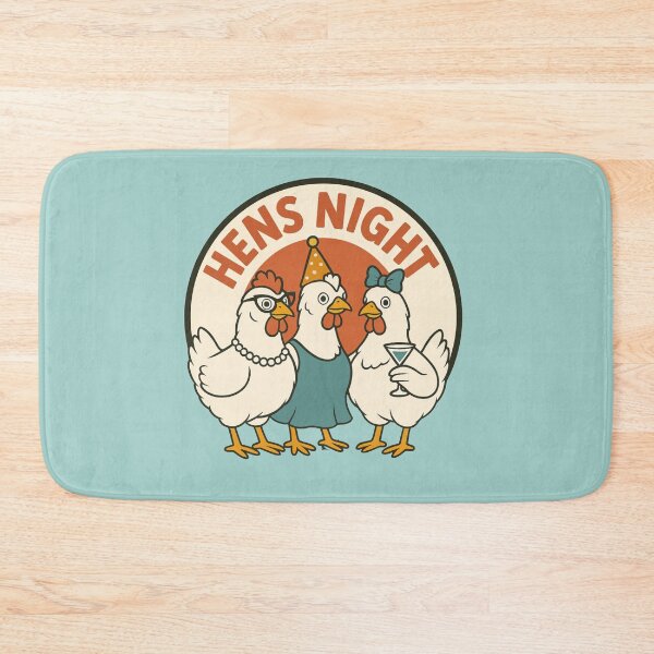 Item preview, Hens Night – Funny Retro Party Chickens designed and sold by hangmeart.
