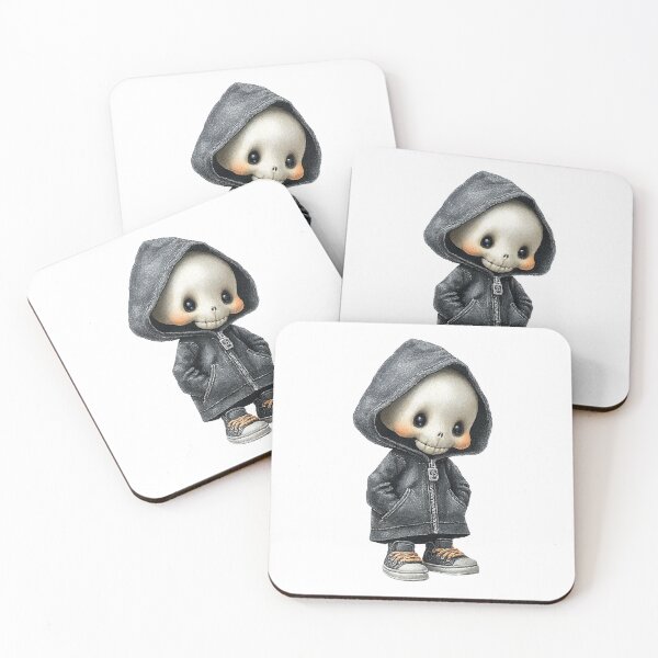 Item preview, Cute Skeleton in Hoodie – Spooky Streetwear Halloween Art designed and sold by Art of Ngu.