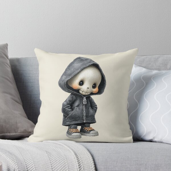 Item preview, Cute Skeleton in Hoodie – Spooky Streetwear Halloween Art designed and sold by Art of Ngu.