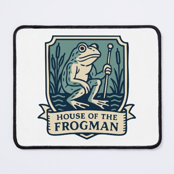 Item preview, Loveland Frogman Heraldry Crest – Cryptid Coat of Arms designed and sold by Folk Bestiary.