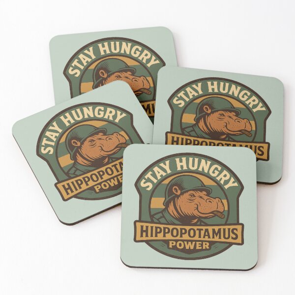 Item preview, Stay Hungry – Hippopotamus Power designed and sold by hangmeart.