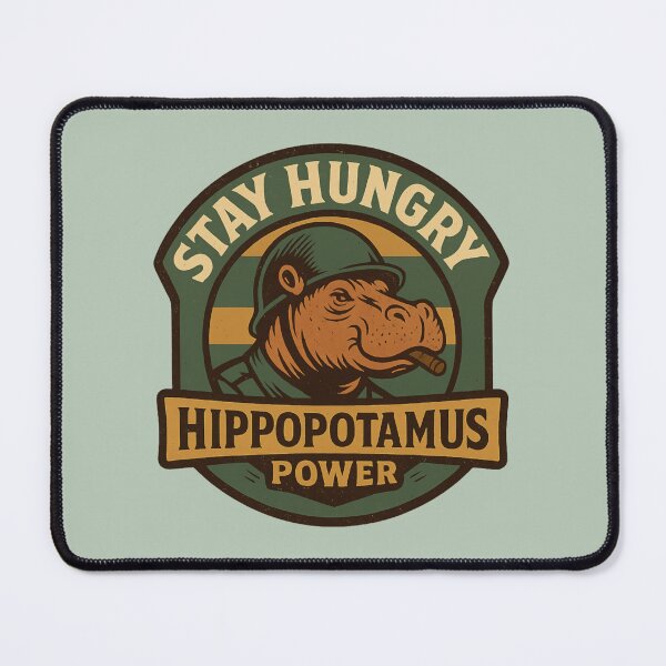 Item preview, Stay Hungry – Hippopotamus Power designed and sold by hangmeart.