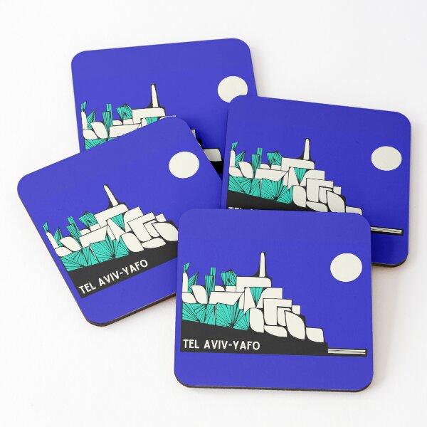 Item preview, Postcard from Yafo  The Oldest Port Blue Night designed and sold by French Papyrus Studio.