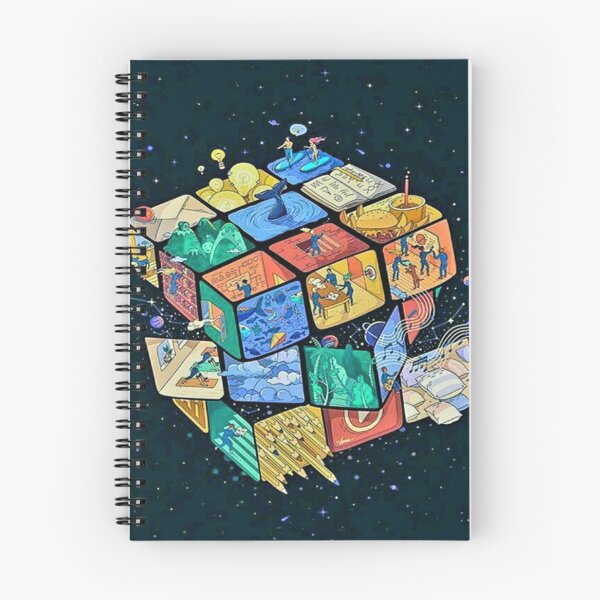 Item preview, Handrawn of cubic pixelated space design designed and sold by NivyasArtistry.