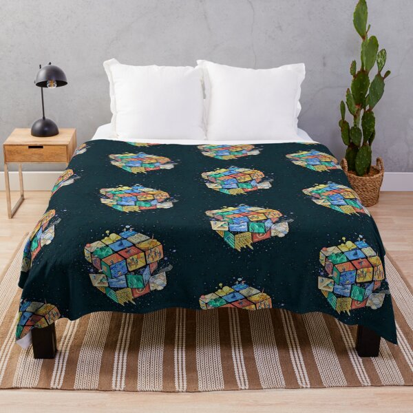 Item preview, Handrawn of cubic pixelated space design designed and sold by NivyasArtistry.