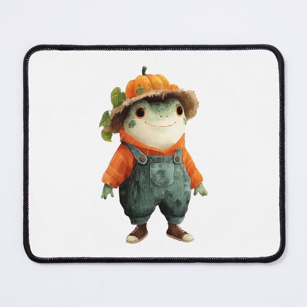 Item preview, Whimsical Pumpkin Frog – Autumn Harvest Character Art designed and sold by Art of Ngu.
