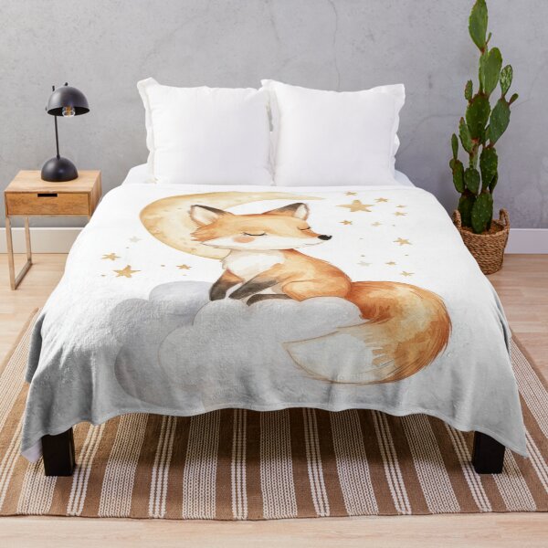 Item preview, Sleeping fox under the light of the moon and stars designed and sold by Jerhus.