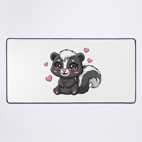 Item preview, Cute Cartoon Skunk Whisperer Sticker - Adorable Heart Eyes Animal Art designed and sold by Selvadesigns.