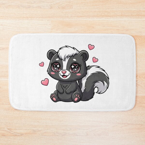 Item preview, Cute Cartoon Skunk Whisperer Sticker - Adorable Heart Eyes Animal Art designed and sold by Selvadesigns.