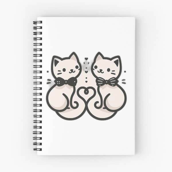 Item preview, Love Cats – Cute Romantic Cat Sticker & Illustration designed and sold by trend-forge.