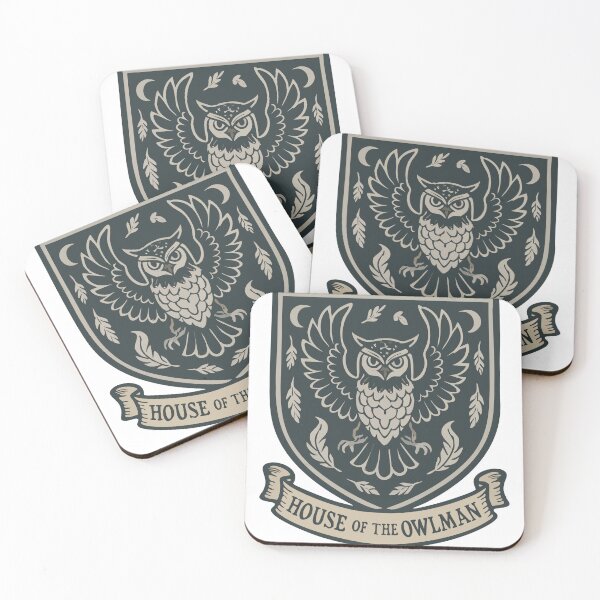 Item preview, Owlman Heraldry Crest – Cryptid Coat of Arms designed and sold by Folk Bestiary.