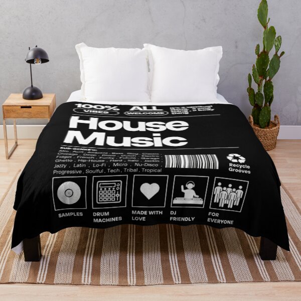 Item preview, House Music - Product Label (White) designed and sold by ChanteLinko3.