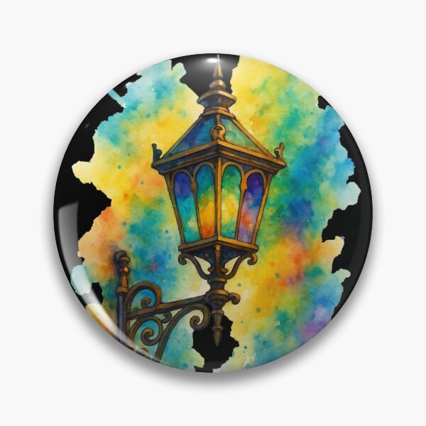 Item preview, Lantern with flashes of color – Artistic watercolor designed and sold by Trait de Lune.