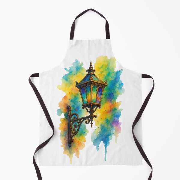 Item preview, Lantern with flashes of color – Artistic watercolor designed and sold by Trait de Lune.