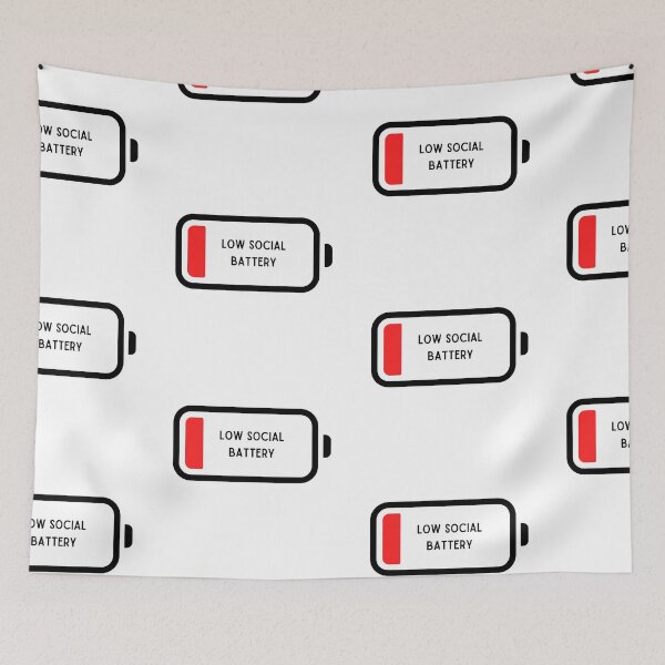 Item preview, Low social battery designed and sold by Letter & Petal.