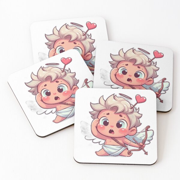 Item preview, Distracted Cupid – Funny Valentine Sticker & Romantic Cartoon designed and sold by trend-forge.