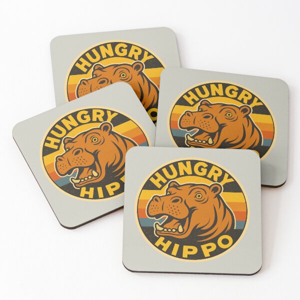 Item preview, Hungry Hippo – Retro Hippopotamus designed and sold by hangmeart.