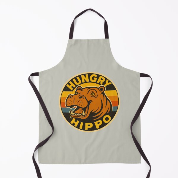 Item preview, Hungry Hippo – Retro Hippopotamus designed and sold by hangmeart.