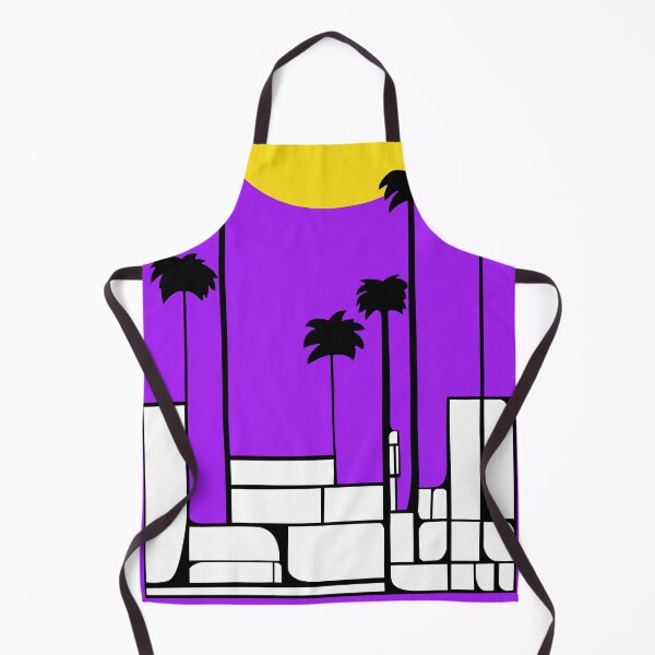 Item preview, Tel Aviv Streetscape Tayelet sunset purple designed and sold by French Papyrus Studio.