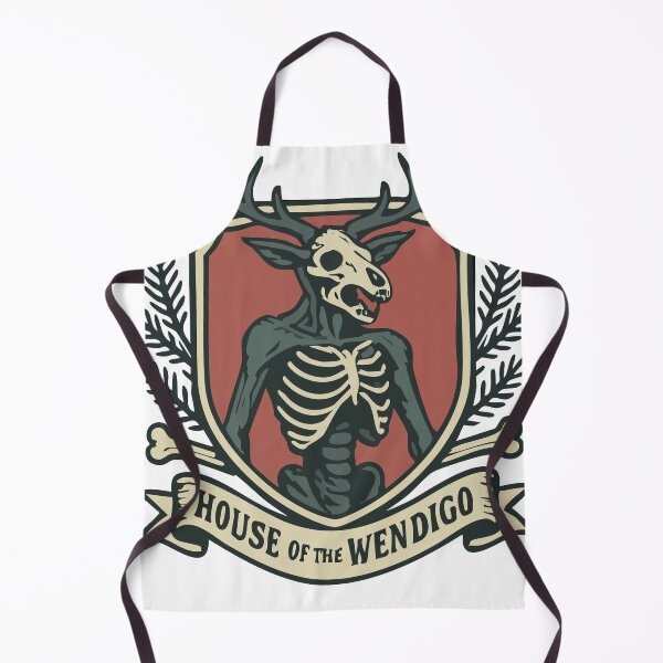 Item preview, Wendigo Heraldry Crest – Cryptid Coat of Arms designed and sold by Folk Bestiary.