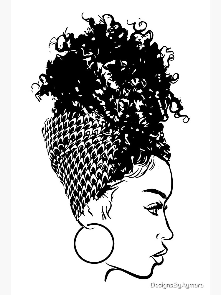 Black Woman Braids Hairstyle African American Beauty Salon Art Board Print  for Sale by DesignsByAymara