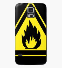 Fire Hazard Warning Sign Case/Skin for Samsung Galaxy