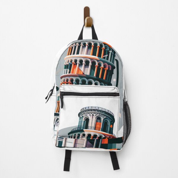 Item preview, Artistic Illustration of Leaning Tower of Pisa in Geometric Style designed and sold by KanDa-Shop.