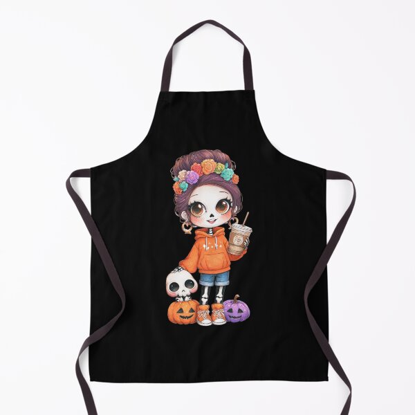 Item preview, Cute Chibi Skeleton Girl Halloween | Coffee Pumpkin Fall Spooky Season Design designed and sold by Maya75.