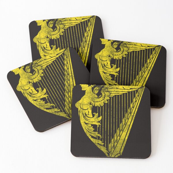 Item preview,  Irish Harp Heraldry - Gold Weathered designed and sold by BirdieErdman.