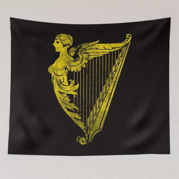 Item preview,  Irish Harp Heraldry - Gold Weathered designed and sold by BirdieErdman.