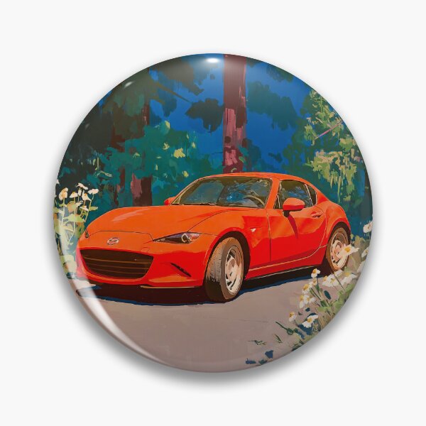 Item preview, MX-5 RF in a forest painting kawaii designed and sold by NiceGoodBetter.
