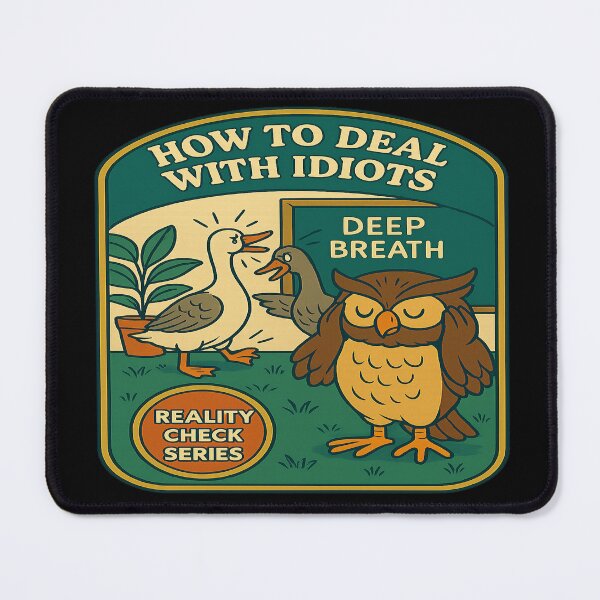 Item preview, How to Deal with Idiots - Deep Breath designed and sold by Derpy Lab .