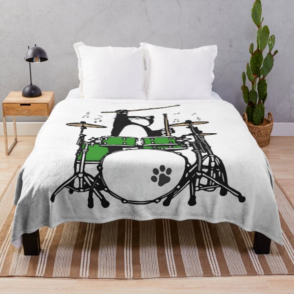 Item preview, Cat Playing Drums designed and sold by Kimberly Brenda.