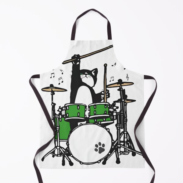 Item preview, Cat Playing Drums designed and sold by Kimberly Brenda.