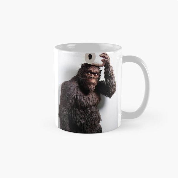 Item preview, Toilet Paper Sasquatch, Funny Bathroom Wall Art designed and sold by CheekyAnimalz.