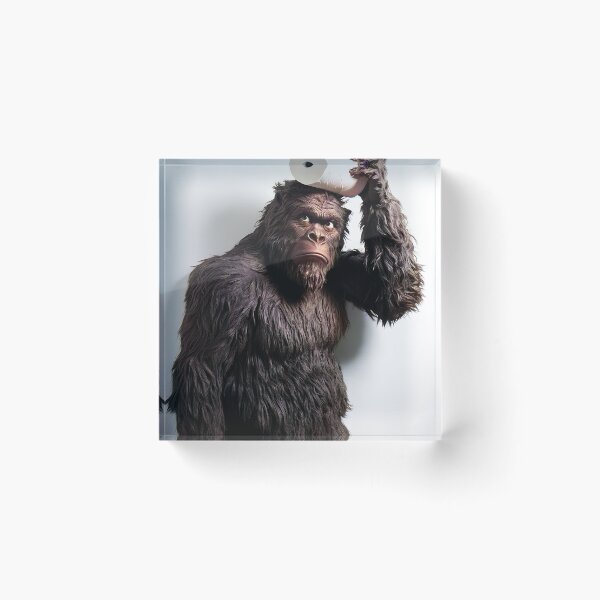 Item preview, Toilet Paper Sasquatch, Funny Bathroom Wall Art designed and sold by CheekyAnimalz.