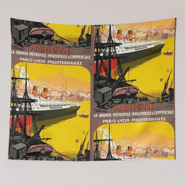 Item preview, Marseille Vintage Travel Poster designed and sold by tarotstarostina.